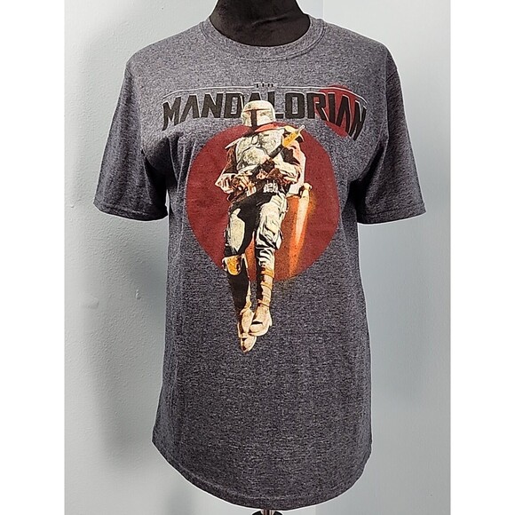 Star Wars Other - Star Wars Mandalorian Din Djarin Mens Heather Blue Medium Short Sleeve T-shirt
